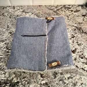 Neck Wrap Scarf Zipper Accent, super‎ Nice